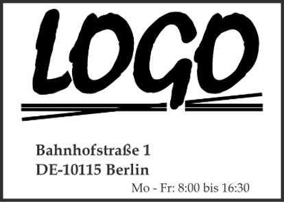 Bild von Vorlage Firmenstempel mit Logo